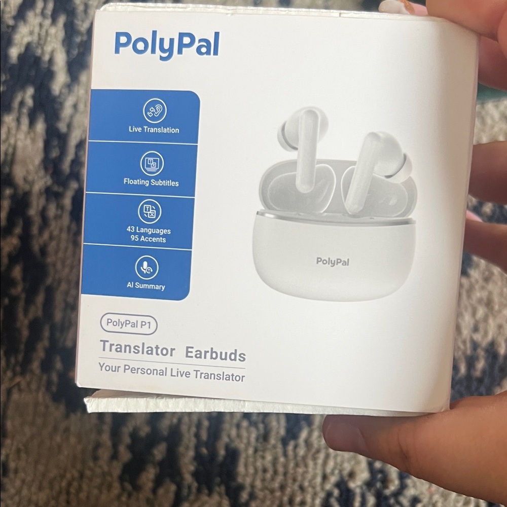 White Translator Earbuds